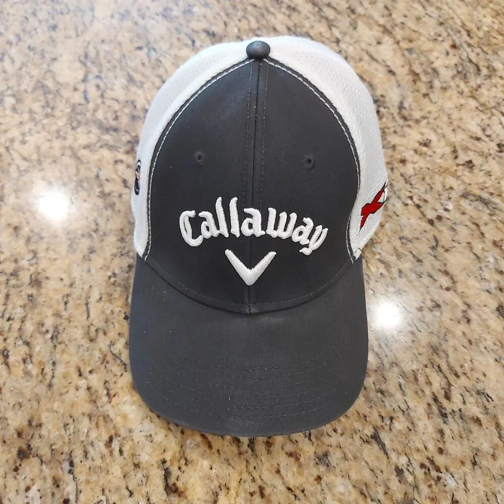 Callaway Golf XHOT TOUR AUTHENTIC Men's Hat Size L/XL Gray/White Mesh ODYSSEY